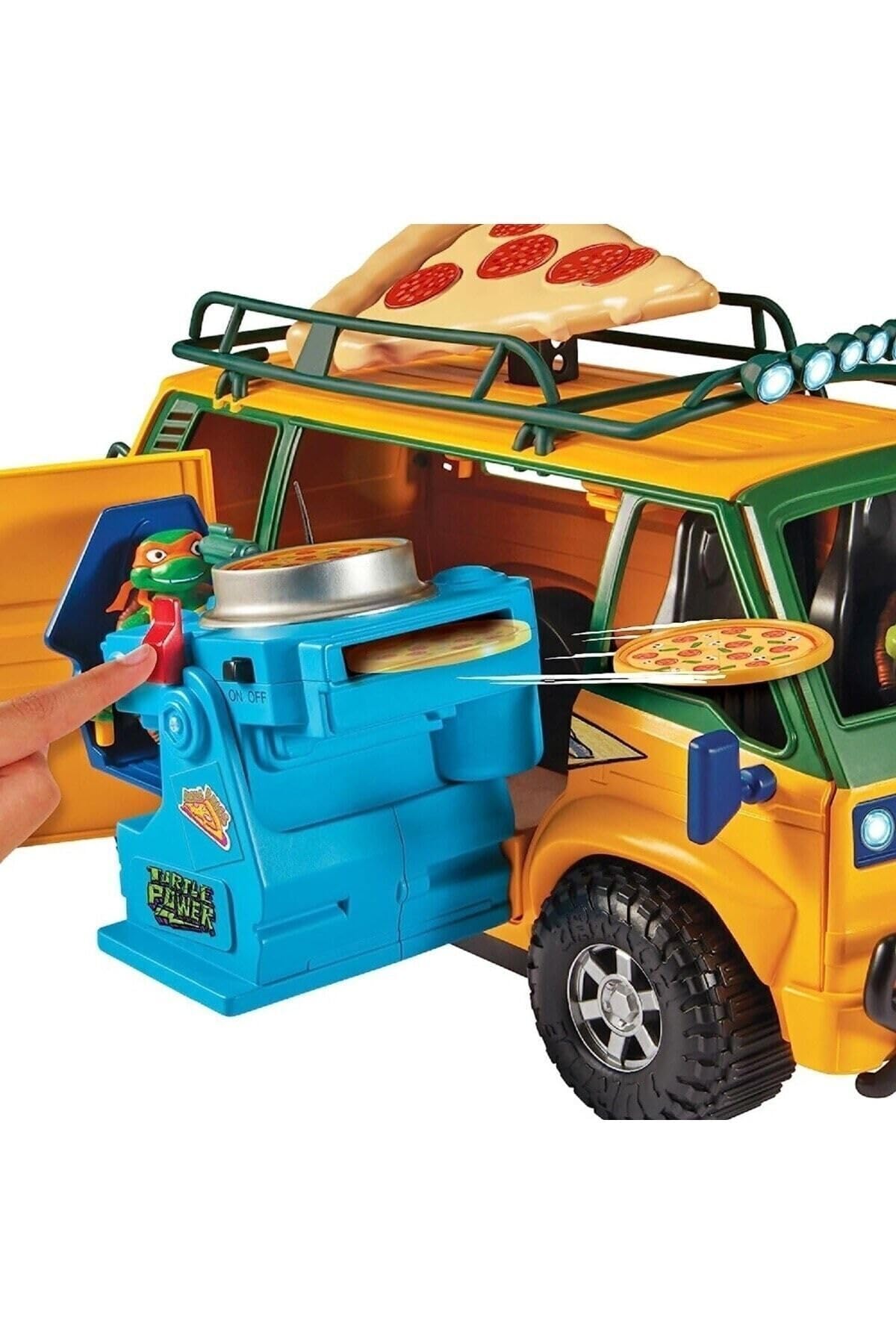 TMNT Mutant Mayhem Furgoneta Pizza Fire Delivery, 4-7 ani