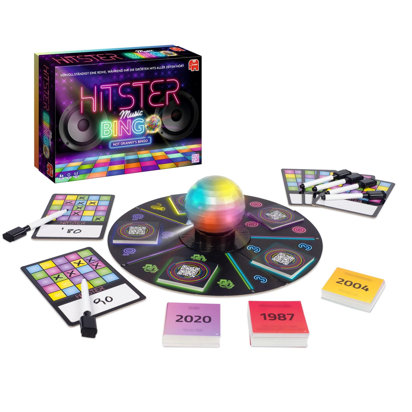 Hitster Bingo Joc muzical, 2-6 jucatori, 12+ ani