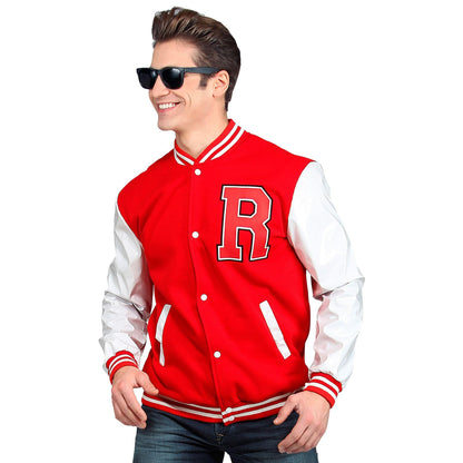 W WIDMANN MILANO Party Fashion Jachetă College Stil Anii 50, roșu/alb, M/L