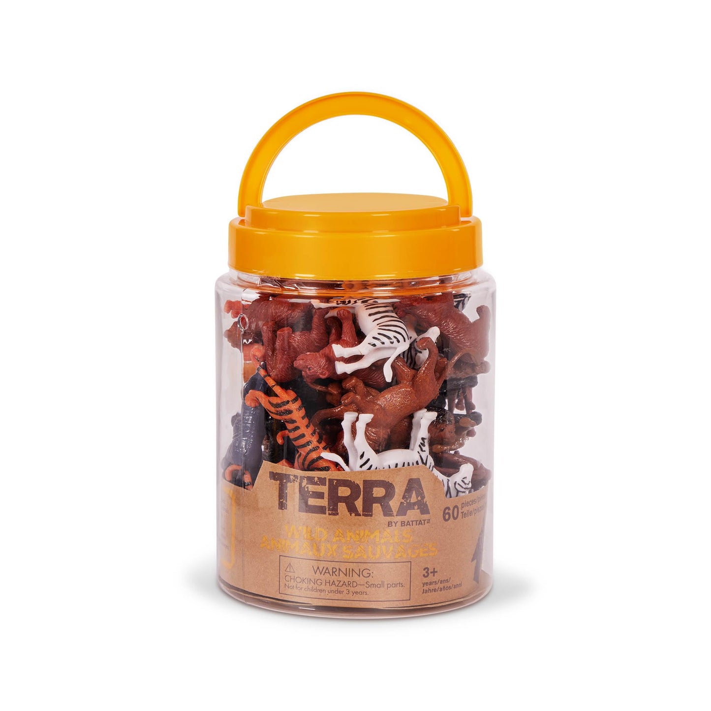 Terra by Battat Set 60 figurine animale sălbatice, 3+ ani