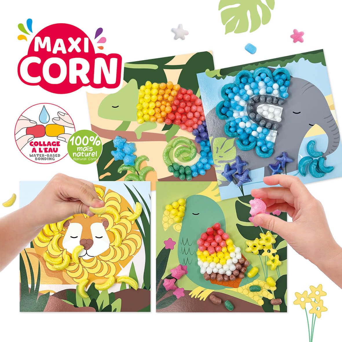 Maxi Corn Mozaic Junglă, 4 carduri activitate, 3+ ani