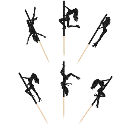 SYKYCTYC 30 Topper Cupcake Pole Dance cu Sclipici