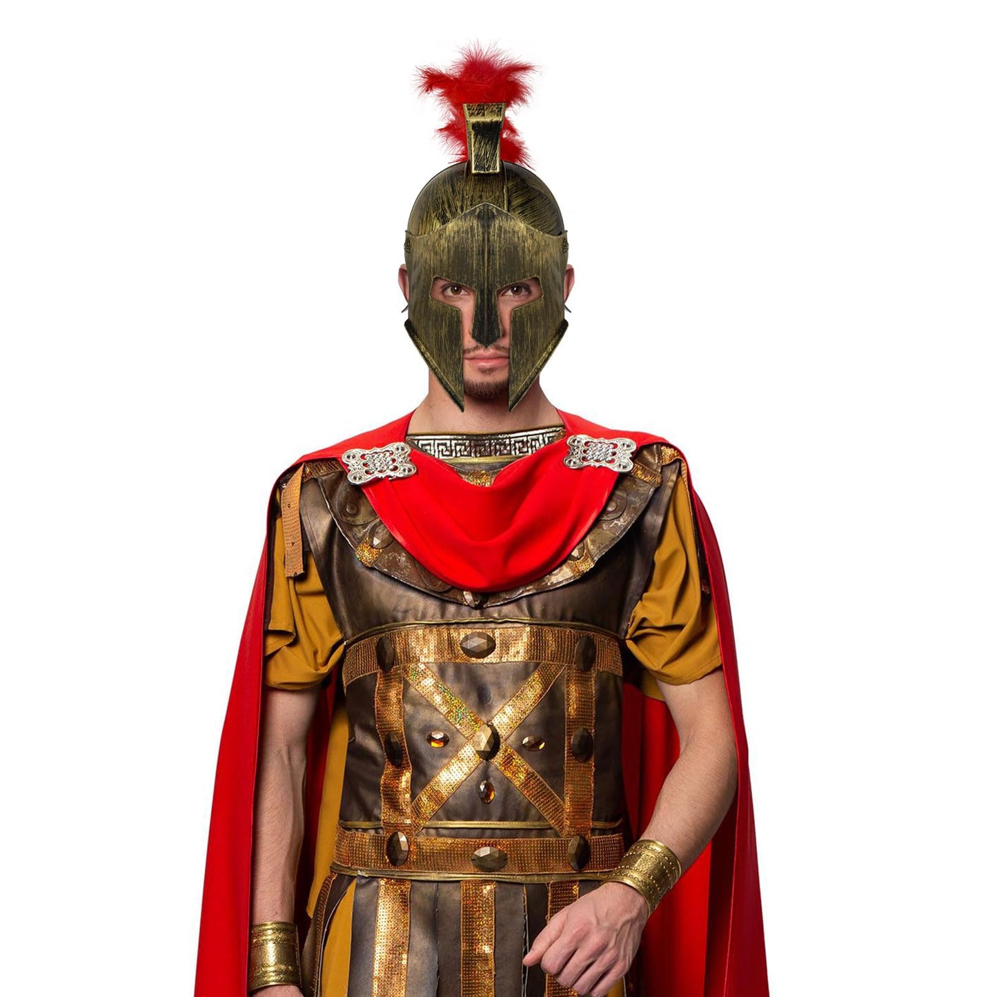 Spinosaurus Casca Romană pentru Adulți - Casca Spartan Gladiator, Helm de Războinic, Cosplay, Accesorii Costume, Îmbrăcăminte Fancy