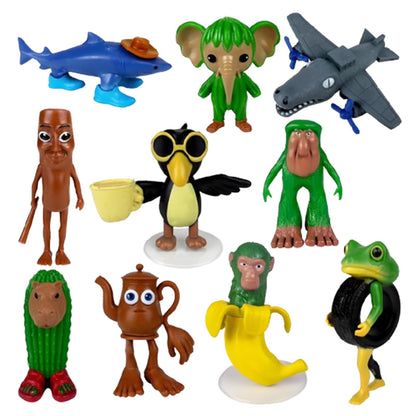BCYSNR Figurine Italian Brainrot, set 10 figurine