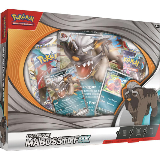 Pokémon GCC Colecție Mabosstiff-ex, 4 pachete booster
