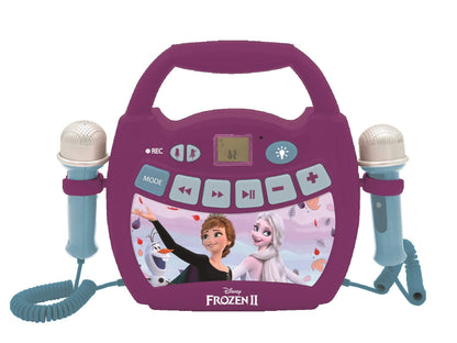 Lexibook Karaoke Portabil Frozen, 2 microfoane, Bluetooth
