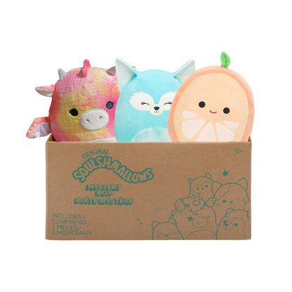 Squishmallows SQCR04665 - Cutie Misterioasă, conține 3x Squishmallows surpriză de 20cm, oficial Jazwares Pluș