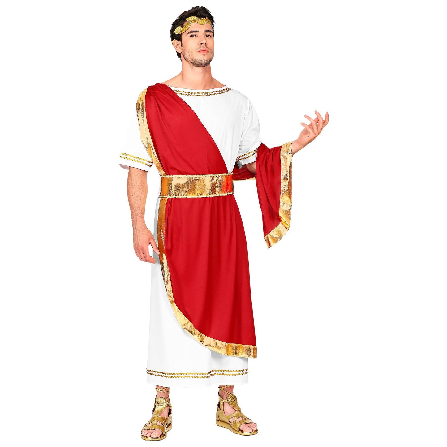 W WIDMANN MILANO Party Fashion Costum Împărat Roman pentru adulți, mărimea L
