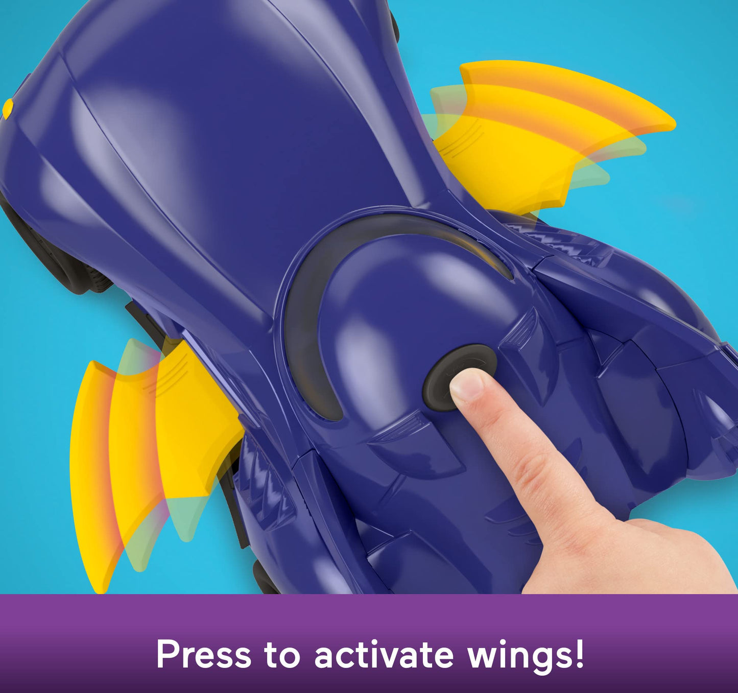 Masina Telecomandata Batmobile Fisher-Price DC Batwheels, Transformabila cu Lumini si Sunete, Pentru Copii de la 3 Ani