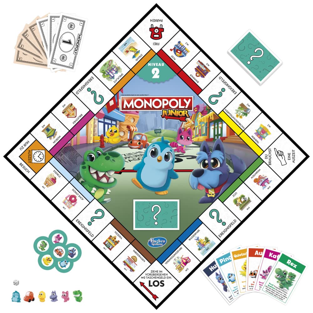 Monopoly Junior Joc de societate 2 in 1, 4+ ani