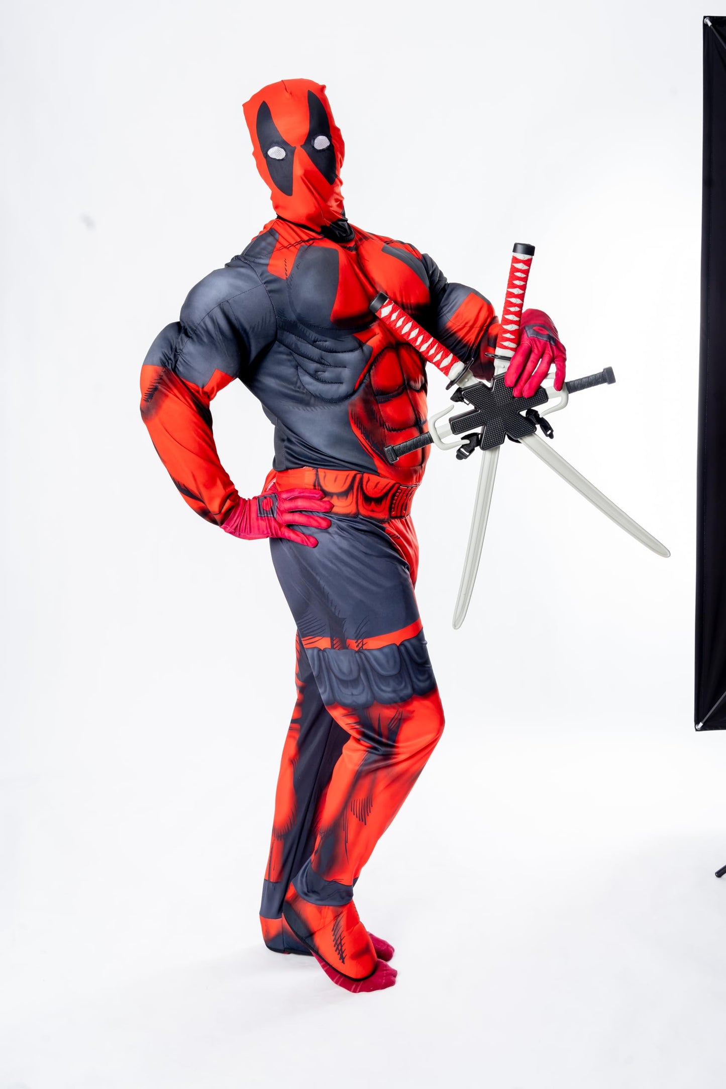 Rubie's 810109 Marvel Deadpool Costum Deluxe pentru adulți, mărime XL, roșu