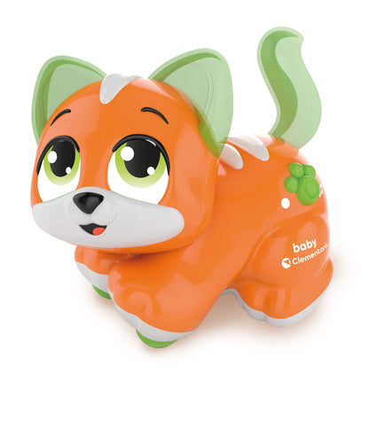 Jucarie educativa pisica Baby Clementoni Cuddly Kitty, 12 luni+, Multicolor, limba italiana