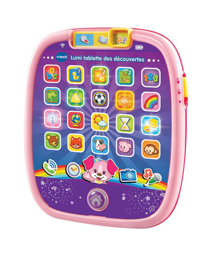 Tableta VTech Lumi pentru descoperiri, 602955, Roz – versiune în limba franceză