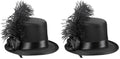 Boland 76328 Accesoriu de păr Juliette Mini Pălărie cu clemă pentru păr Costum Charleston Carnaval Petrecere tematică