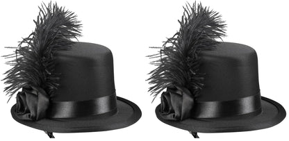 Boland 76328 Accesoriu de păr Juliette Mini Pălărie cu clemă pentru păr Costum Charleston Carnaval Petrecere tematică
