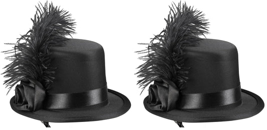 Boland 76328 Accesoriu de păr Juliette Mini Pălărie cu clemă pentru păr Costum Charleston Carnaval Petrecere tematică