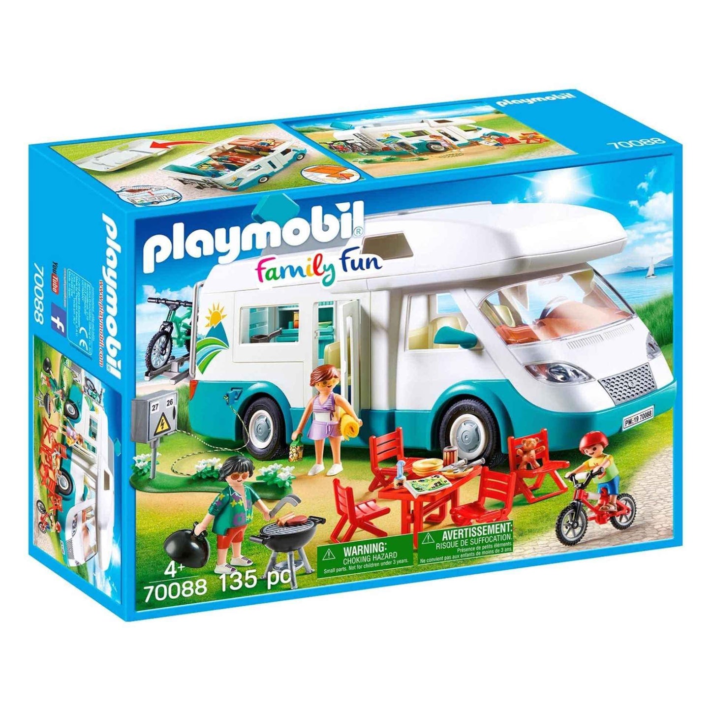 PLAYMOBIL 70088 Camper Familial, 4+ ani