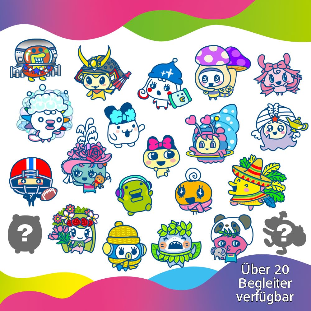 Bandai - Tamagotchi Uni - Tamagotchi conectabil cu ceas de mână - Animal interactiv Tamagotchi - Tamagotchi în limba germană - Model violet - Jucărie pentru copii de la 6 ani - 43352