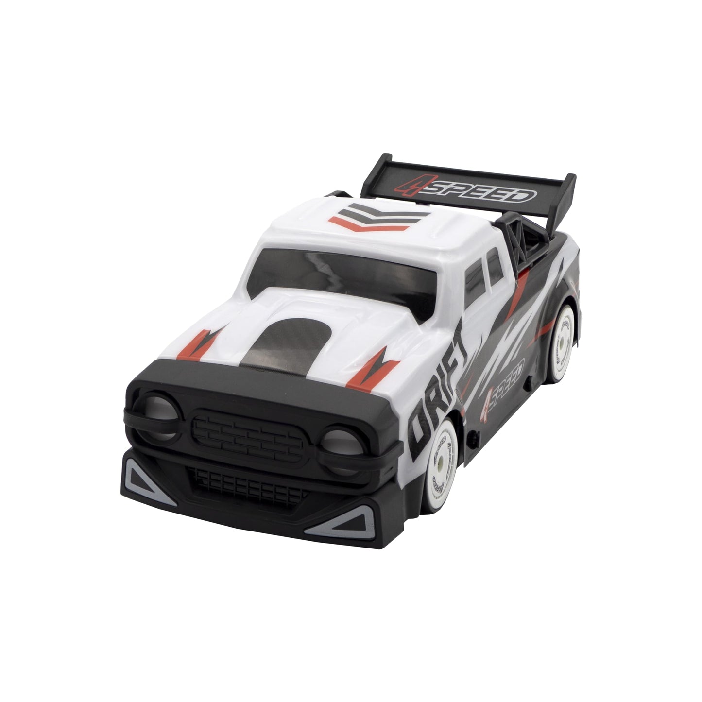 Mașină de drift și stunt cu telecomandă Silverlit 70013 - 4 viteze, 2,4 GHz, alb/negru, 24 cm