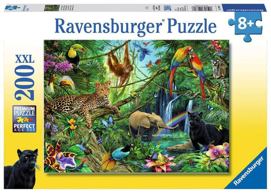 Ravensburger 12660 Puzzle Animale din Junglă, 200 piese XXL