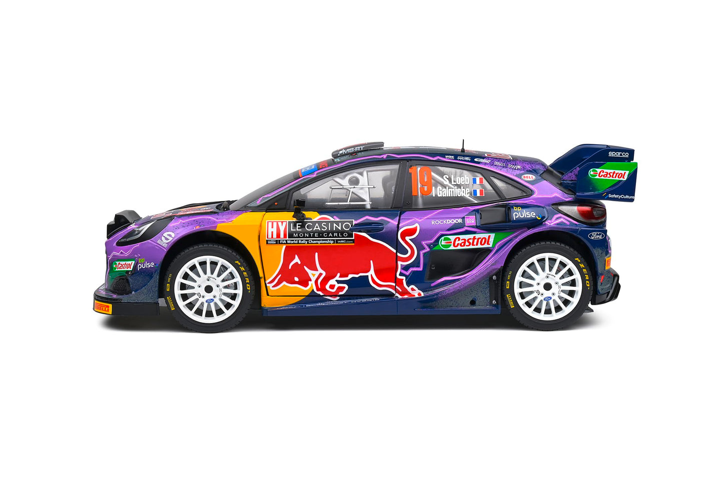 Solido Ford Puma WRC #19 Mașinuță Diecast de colecție 1:18 Rallye Monte Carlo 2022 3+ ani (lila)