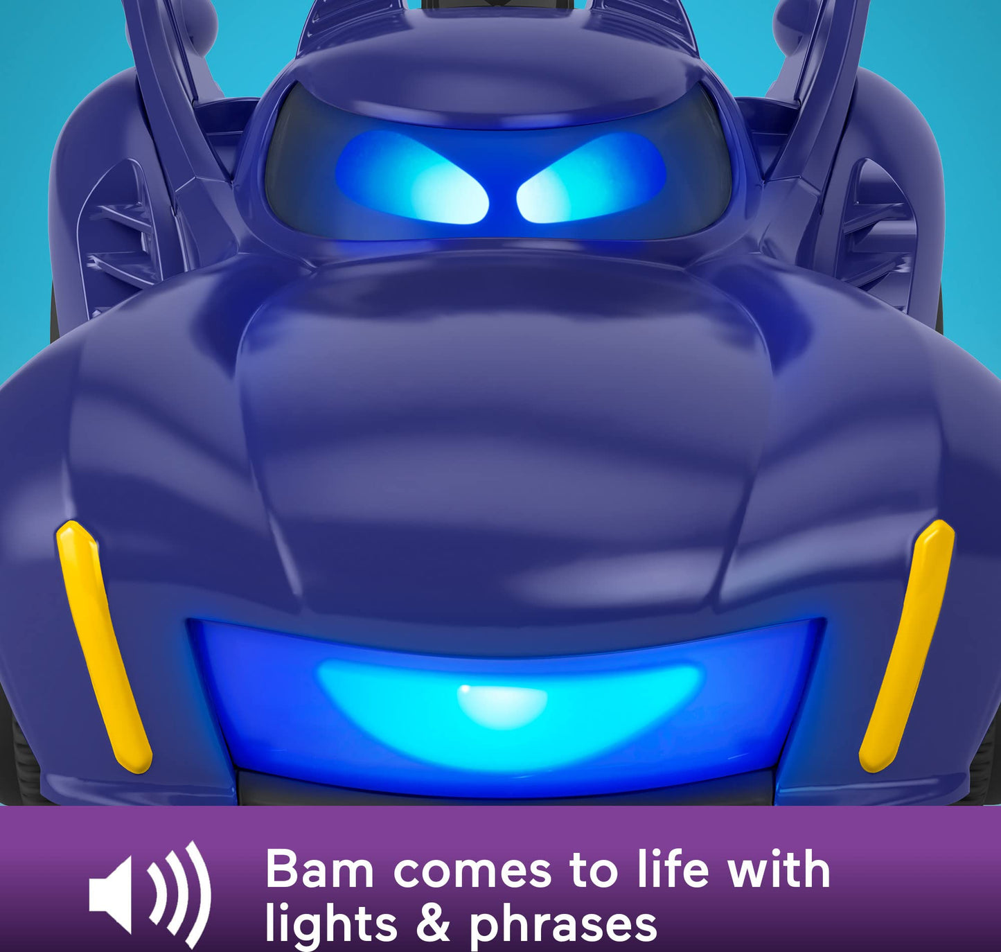 Masina Telecomandata Batmobile Fisher-Price DC Batwheels, Transformabila cu Lumini si Sunete, Pentru Copii de la 3 Ani