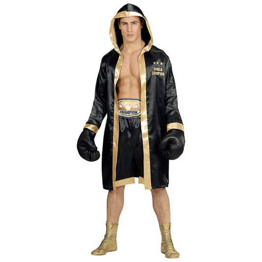 WIDMANN MILANO Costume de Petrecere - Costum Boxer Campion Mondial, Mantou cu Glugă, Sportiv, Kickboxer