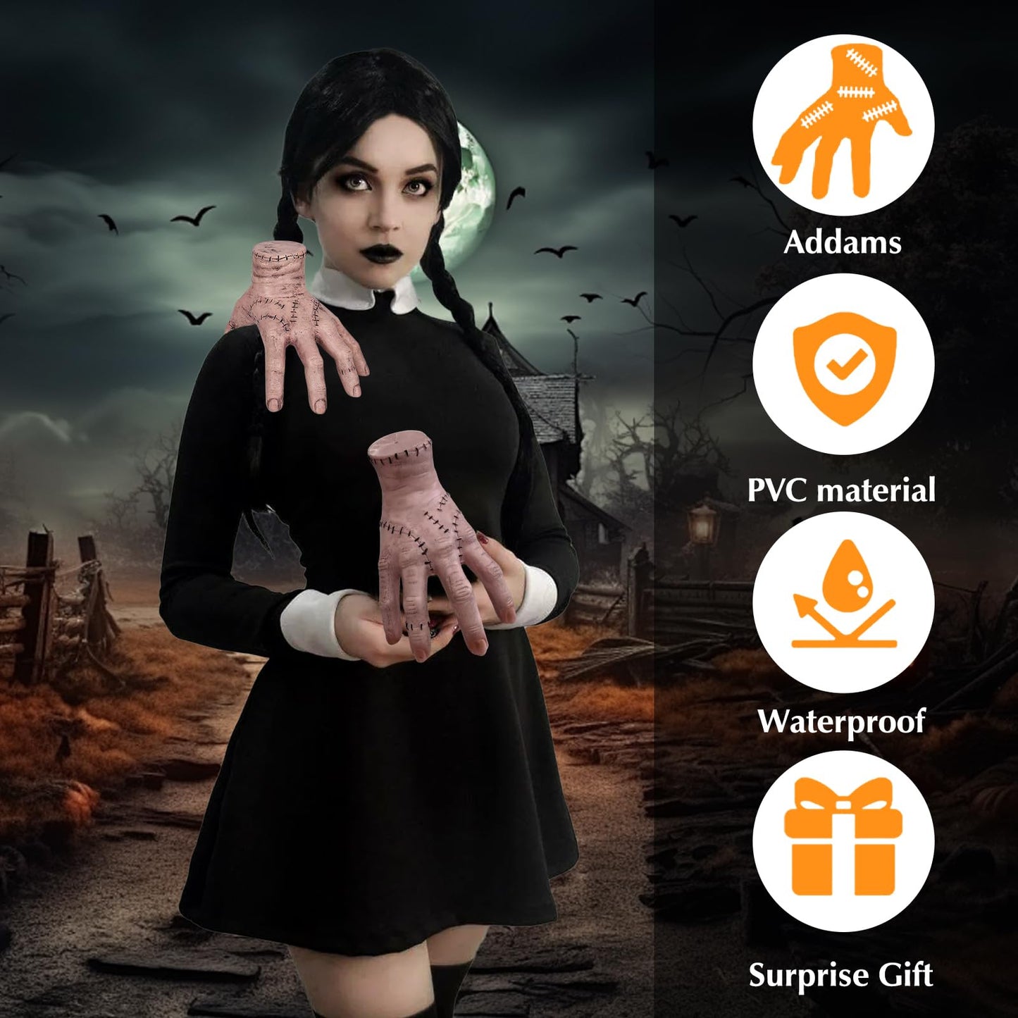 RCYHCY Mână Falsă Halloween din Latex cu Cicatrici