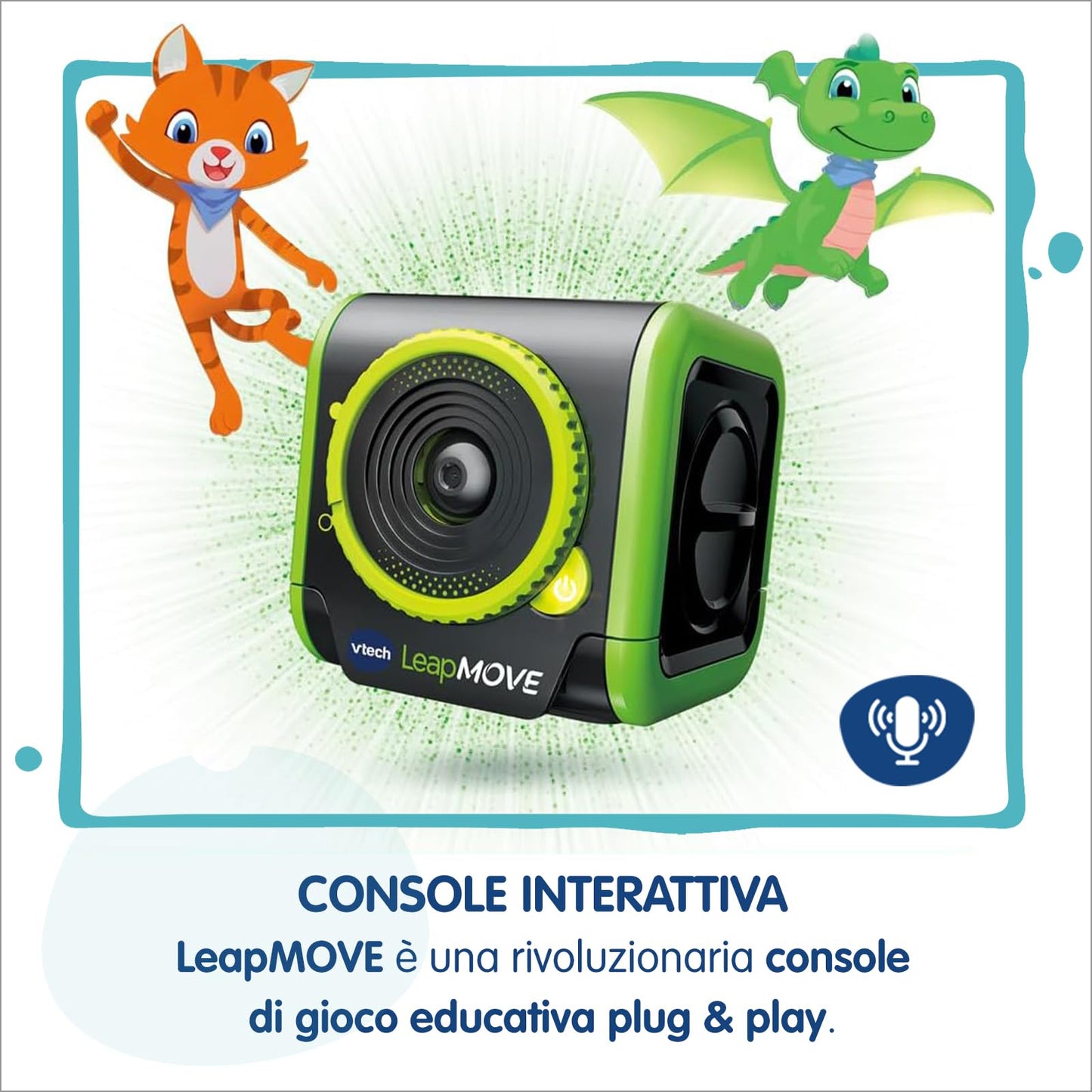 VTech LeapMove Consolă Interactivă, 25 jocuri (italiană)