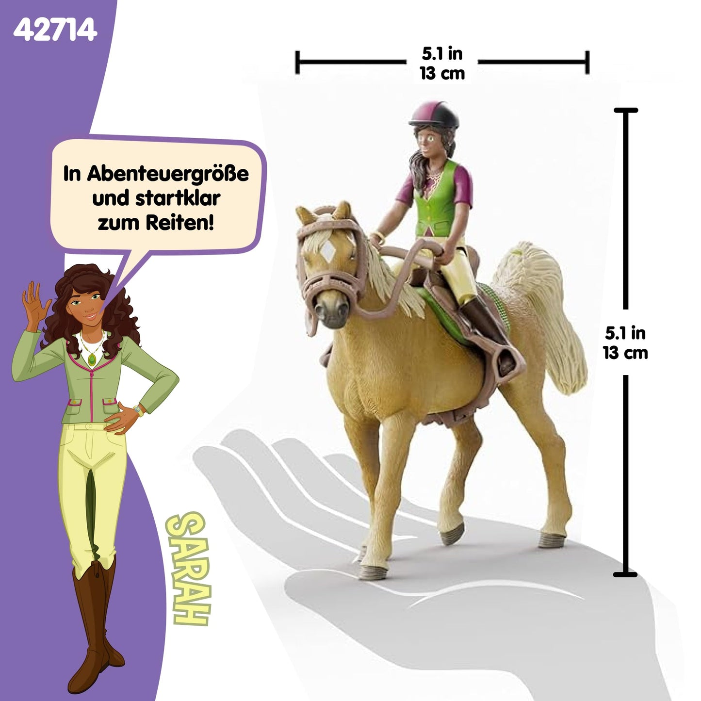 Schleich 42714 Set Cai Sarah & Mystery, 6 piese