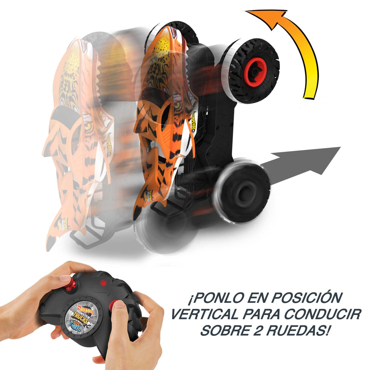 Hot Wheels Monster Truck Tiger Shark telecomanda, 1:15