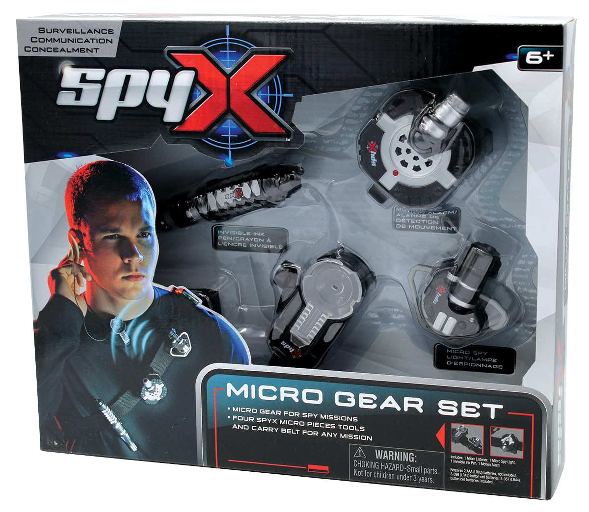 SpyX 10151 Set echipamente agenti, 4 accesorii, 6+ ani