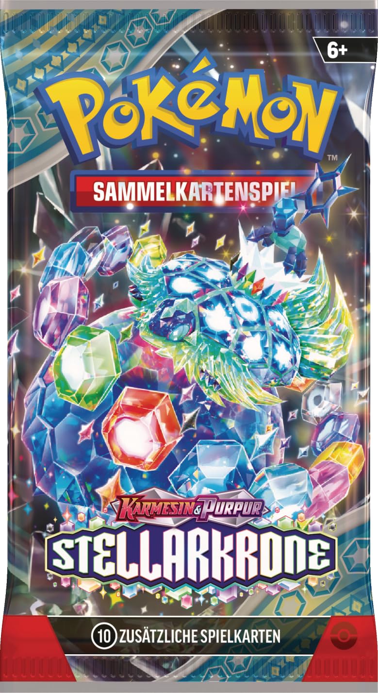 Pokémon Karmesin & Purpur Stellarkrone Set de cărți colecționabile 3 pachete booster + 1 carte promo holografică Latias