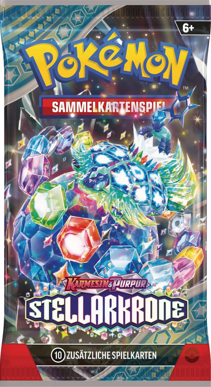 Pokémon Karmesin & Purpur Stellarkrone Set de cărți colecționabile 3 pachete booster + 1 carte promo holografică Latias