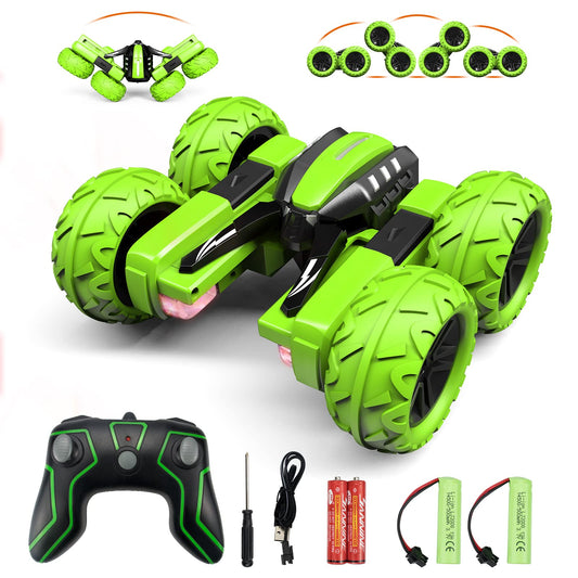 Amicool G03080R Mașină RC Offroad 4WD cu Rotire 360° și LED pentru Copii 6-12 Ani