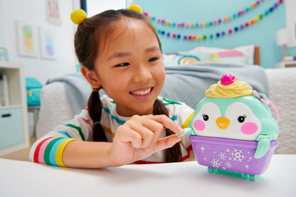 Polly Pocket Cutie Pinguin Iarnă Set Joacă, 4+ ani