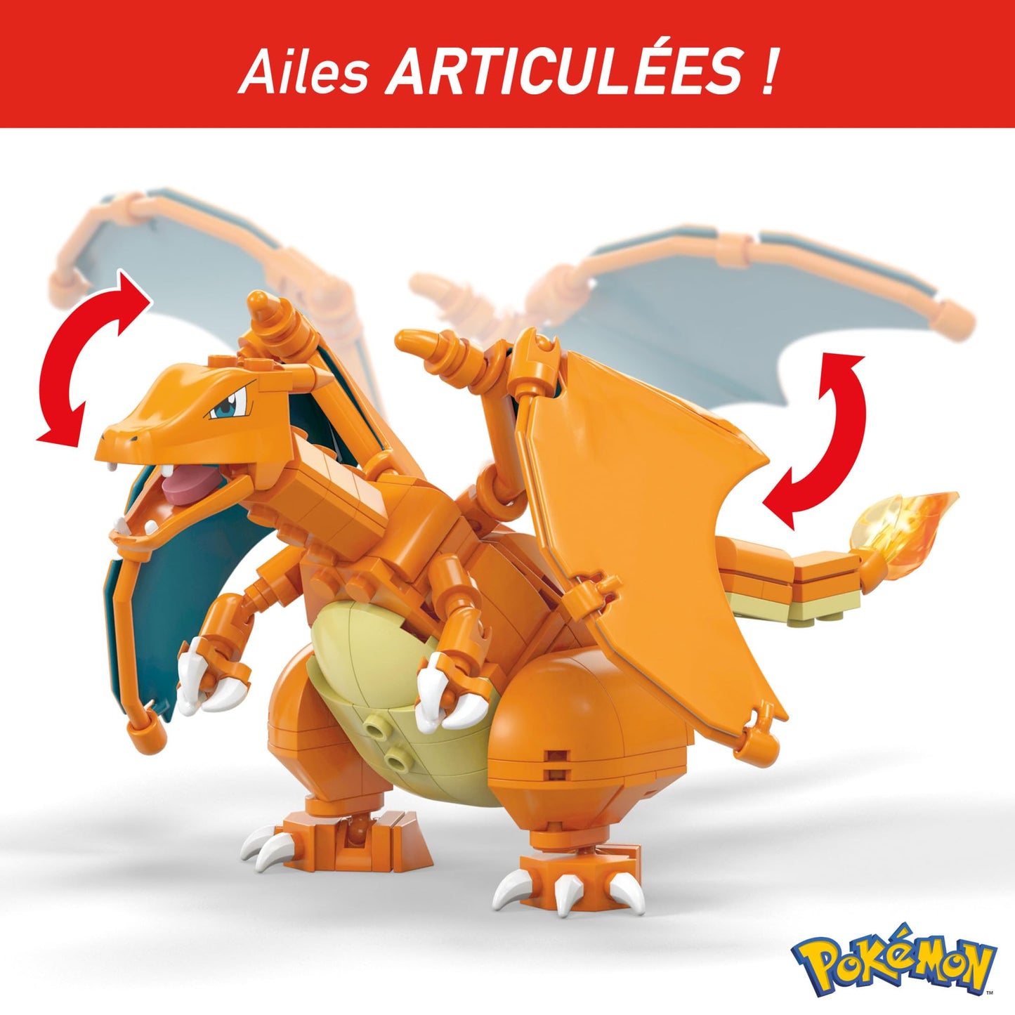 MEGA GWY77 Set construcție Pokémon Glurak, 223 piese, 6+ ani