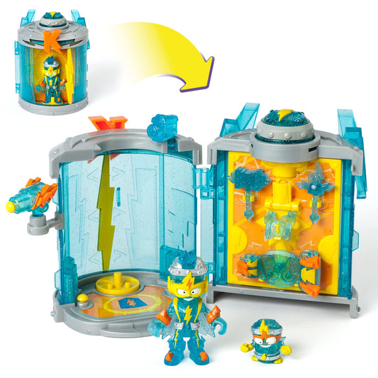 SUPERTHINGS Baza Secretă Kazoom Power, Include 1 Kazoom Kid și 1 SuperThing exclusiv, plus multe Accesorii