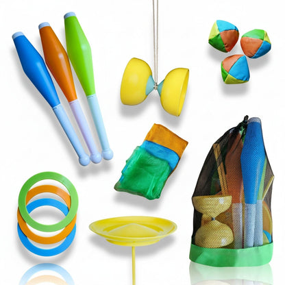 alldoro 60130 Set de jonglerie 16 piese pentru copii de la 3 ani