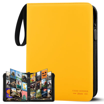 Album pentru cărți de colecție, 9 compartimente, mapă pentru cărți de schimb, 30 pagini, binder pentru până la 540 cărți, cu fermoar pentru cărți de joc, cărți sportive, Ninjago, TCG, MTG.