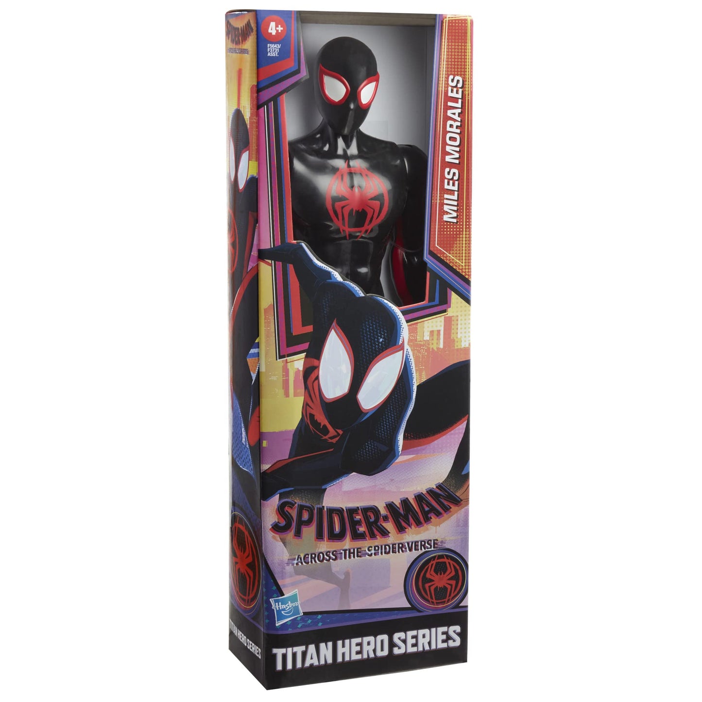 Figură Spider-Man Marvel Miles Morales, 30 cm, Across The Verse, pentru copii de la 4 ani