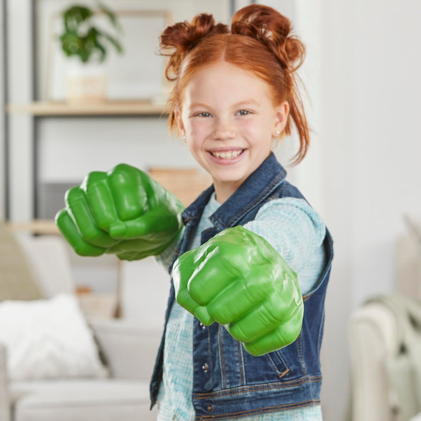 Marvel Avengers Hulk Mănuși Gamma de Joacă de Rol, verzi