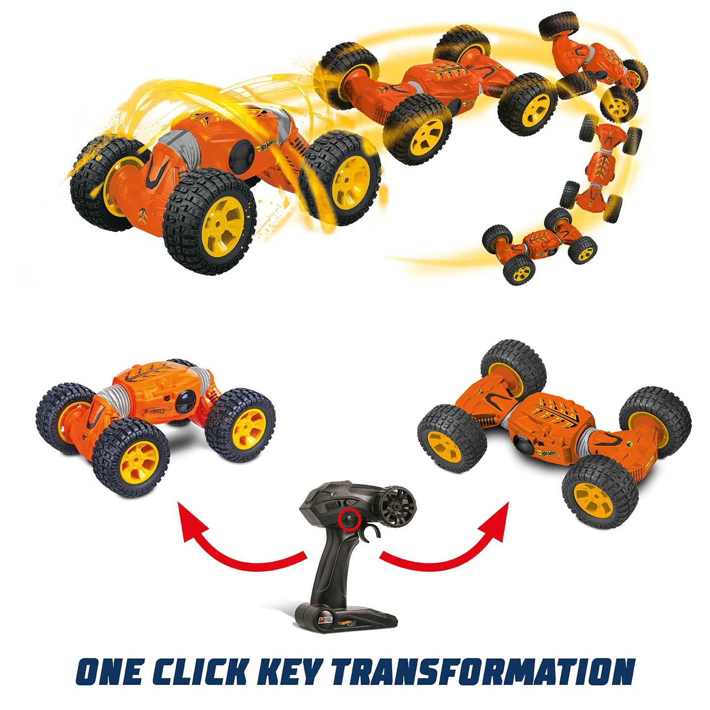 Mondo Motors - Hot Wheels Power Snake - Mașină telecomandată pentru copii - 2,4 GHz - 63583