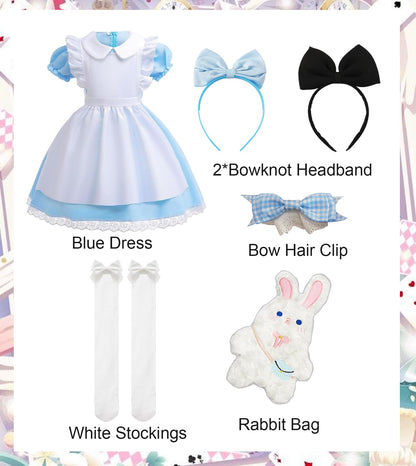 ChouGlow Rochie Alice in Tara Minunilor, set costum