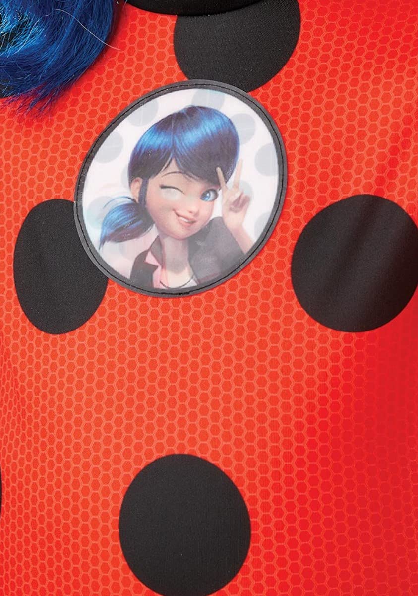 Costum Oficial Ladybug Miraculous Rubie's, Polyester, Roșu, XL (9-10 ani)