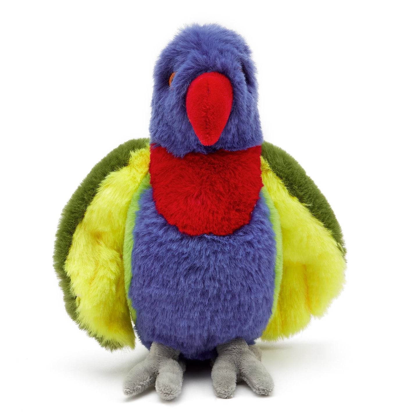 Zappi Co Jucărie de pluș Rainbow Lorikeet 100% reciclată 21 cm Jucărie moale și pufoasă pentru copii nou-născuți