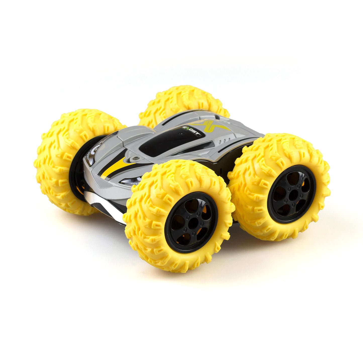 Silverlit - Exost Auto 360 Cross Masinuta RC, galben, radiocomandat, pentru copii de la 5 ani, 360°, viteză: 12 km/h, ambalaj ecologic ușor de deschis — 54729