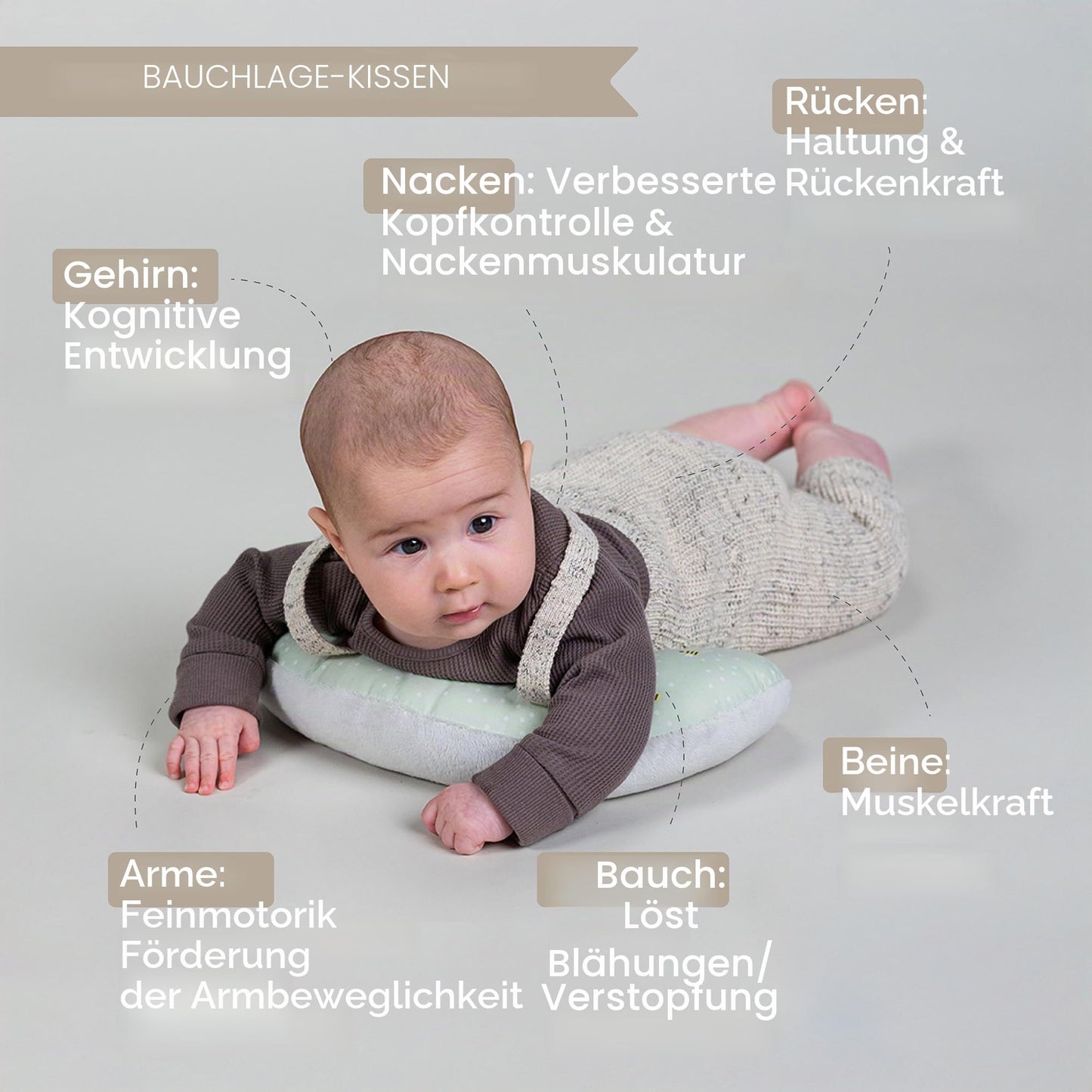 Taf Toys Tummy Time Kit Set de joacă pentru timpul pe burtă pentru bebeluși de la naștere