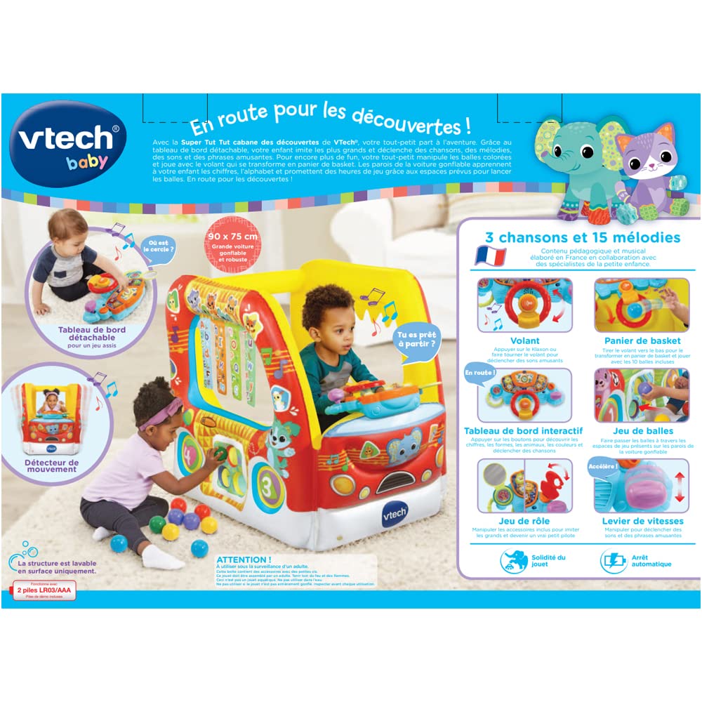 Jucarie interactiva, Vtech, Masina gonflabila cu panou de control