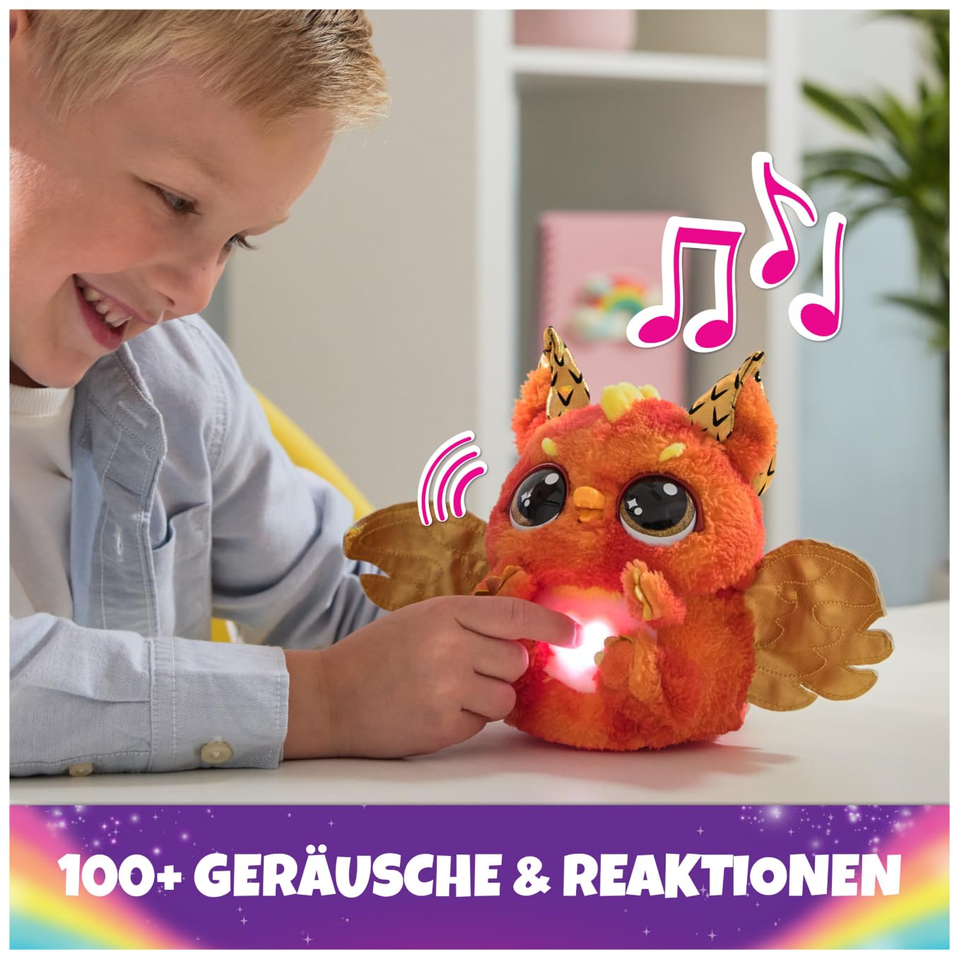 Hatchimals Alive Mystery Ei Draggle - Ou magic de 25 cm cu jucărie interactivă surpriză, pentru copii de la 5 ani.
